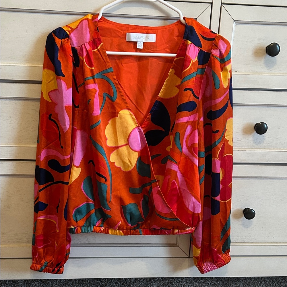 Sugarlips Vibrant Multicolor Floral Blouse